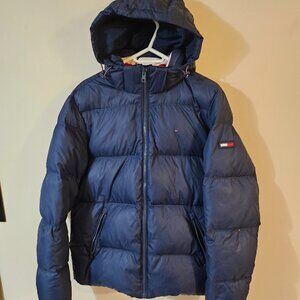 Tommy Hilfiger Men's Classic Hooded Puffer Jacket - Size L